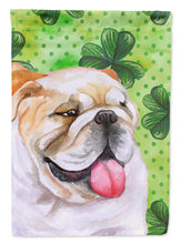Load image into Gallery viewer, English Bulldog St Patrick's Flag Canvas House Size BB9813CHF
