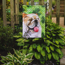 Load image into Gallery viewer, English Bulldog St Patrick's Garden Flag - Outdoor Decorative Yard Flag BB9813GF