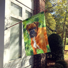 Load image into Gallery viewer, German Boxer St Patrick's Flag Canvas House Size BB9814CHF