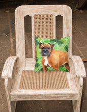 Load image into Gallery viewer, German Boxer St Patrick's Fabric Decorative Pillow BB9814PW1818