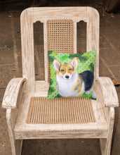 Load image into Gallery viewer, Pembroke Corgi St Patrick's Fabric Decorative Pillow BB9816PW1818