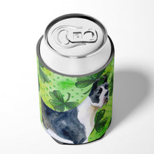 Load image into Gallery viewer, Harlequin Great Dane St Patrick's Can or Bottle Hugger BB9817CC