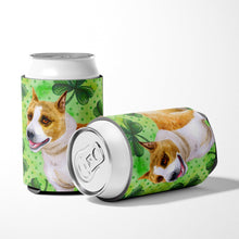 Load image into Gallery viewer, American Staffordshire St Patrick's Can or Bottle Hugger BB9818CC