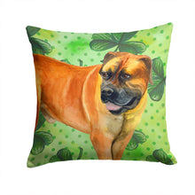 Load image into Gallery viewer, Boerboel Mastiff St Patrick's Throw Pillow - 14x14 Decorative Pillow – Art for Your Home &amp; Patio BB9820PW1414