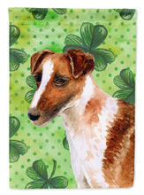 Load image into Gallery viewer, Smooth Fox Terrier St Patrick's Flag Canvas House Size BB9821CHF