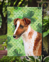 Load image into Gallery viewer, Smooth Fox Terrier St Patrick's Garden Flag - Outdoor Decorative Yard Flag BB9821GF