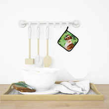 Load image into Gallery viewer, Smooth Fox Terrier St Patrick's Pot Holders - Set of 2 - Heat-Resistant Kitchen Essentials BB9821PTHD