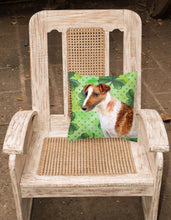 Load image into Gallery viewer, Smooth Fox Terrier St Patrick's Fabric Decorative Pillow BB9821PW1818