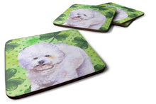 Load image into Gallery viewer, Bichon Frise St Patrick's Foam Coaster  BB9822FC