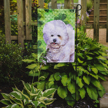 Load image into Gallery viewer, Bichon Frise St Patrick's Garden Flag - Outdoor Decorative Yard Flag BB9822GF