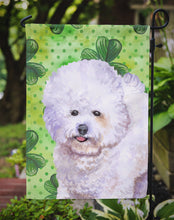 Load image into Gallery viewer, Bichon Frise St Patrick's Garden Flag - Outdoor Decorative Yard Flag BB9822GF