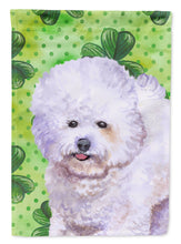 Load image into Gallery viewer, Bichon Frise St Patrick's Garden Flag - Outdoor Decorative Yard Flag BB9822GF