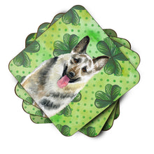 Load image into Gallery viewer, East-European Shepherd St Patrick's Foam Coaster  BB9823FC