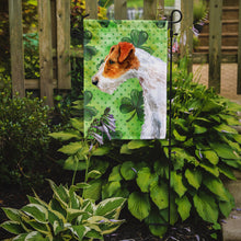 Load image into Gallery viewer, Fox Terrier St Patrick's Garden Flag - Outdoor Decorative Yard Flag BB9824GF