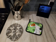 Load image into Gallery viewer, Fox Terrier St Patrick's Pot Holders - Set of 2 - Heat-Resistant Kitchen Essentials BB9824PTHD