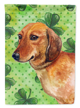 Load image into Gallery viewer, Dachshund St Patrick's Flag Canvas House Size BB9826CHF