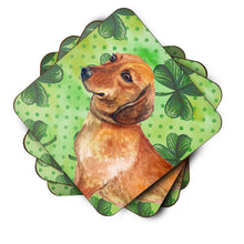Load image into Gallery viewer, Dachshund St Patrick's Foam Coaster  BB9826FC
