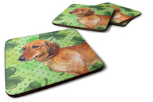 Load image into Gallery viewer, Dachshund St Patrick's Foam Coaster  BB9826FC