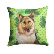 Load image into Gallery viewer, German Shepherd St Patrick's Throw Pillow - 14x14 Decorative Pillow – Art for Your Home &amp; Patio BB9828PW1414