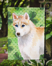 Load image into Gallery viewer, Siberian Husky St Patrick's Garden Flag - Outdoor Decorative Yard Flag BB9829GF