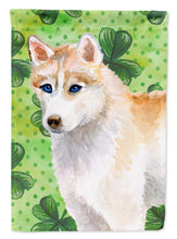 Load image into Gallery viewer, Siberian Husky St Patrick's Garden Flag - Outdoor Decorative Yard Flag BB9829GF