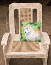 Load image into Gallery viewer, Siberian Husky St Patrick's Fabric Decorative Pillow BB9829PW1818