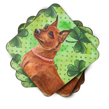 Load image into Gallery viewer, Miniature Pinscher St Patrick's Foam Coaster  BB9830FC