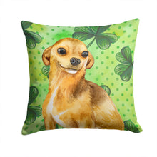Load image into Gallery viewer, Chihuahua St Patrick's Throw Pillow - 14x14 Decorative Pillow – Art for Your Home &amp; Patio BB9832PW1414