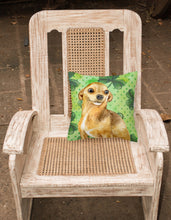 Load image into Gallery viewer, Chihuahua St Patrick's Fabric Decorative Pillow BB9832PW1818