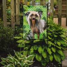 Load image into Gallery viewer, Chinese Crested St Patrick's Garden Flag - Outdoor Decorative Yard Flag BB9833GF
