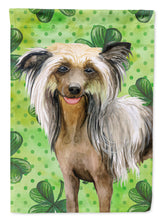 Load image into Gallery viewer, Chinese Crested St Patrick's Garden Flag - Outdoor Decorative Yard Flag BB9833GF
