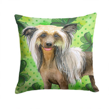 Load image into Gallery viewer, Chinese Crested St Patrick's Throw Pillow - 14x14 Decorative Pillow – Art for Your Home &amp; Patio BB9833PW1414