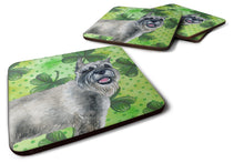 Load image into Gallery viewer, Schnauzer St Patrick's Foam Coaster  BB9836FC