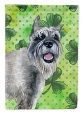 Load image into Gallery viewer, Schnauzer St Patrick's Garden Flag - Outdoor Decorative Yard Flag BB9836GF