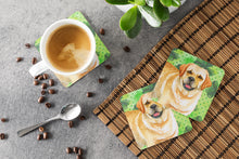 Load image into Gallery viewer, Golden Retriever St Patrick's Foam Coaster  BB9838FC