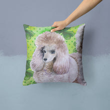 Load image into Gallery viewer, Poodle St Patrick's Throw Pillow - 14x14 Decorative Pillow – Art for Your Home &amp; Patio BB9839PW1414