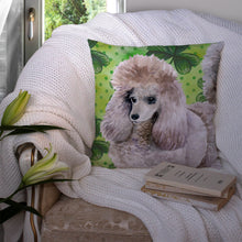 Load image into Gallery viewer, Poodle St Patrick's Throw Pillow - 14x14 Decorative Pillow – Art for Your Home &amp; Patio BB9839PW1414