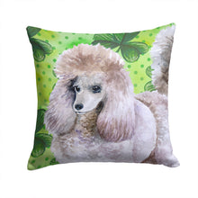 Load image into Gallery viewer, Poodle St Patrick's Throw Pillow - 14x14 Decorative Pillow – Art for Your Home &amp; Patio BB9839PW1414