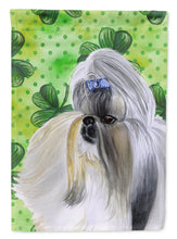 Load image into Gallery viewer, Shih Tzu St Patrick's Garden Flag - Outdoor Decorative Yard Flag BB9840GF