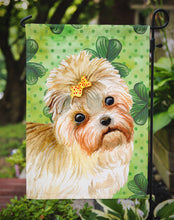 Load image into Gallery viewer, Morkie St Patrick's Garden Flag - Outdoor Decorative Yard Flag BB9842GF