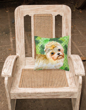 Load image into Gallery viewer, Morkie St Patrick's Fabric Decorative Pillow BB9842PW1818
