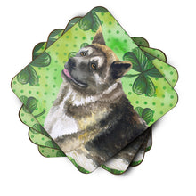 Load image into Gallery viewer, American Akita St Patrick's Coasters - Set of 4 Lightweight Foam, Absorbent Drink Coasters
