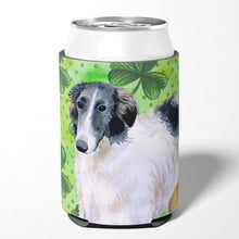 Load image into Gallery viewer, Borzoi St Patrick's Can or Bottle Hugger BB9846CC