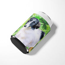 Load image into Gallery viewer, Borzoi St Patrick's Can or Bottle Hugger BB9846CC