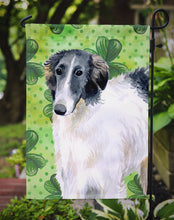 Load image into Gallery viewer, Borzoi St Patrick's Garden Flag - Outdoor Decorative Yard Flag BB9846GF