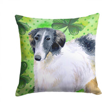 Load image into Gallery viewer, Borzoi St Patrick's Throw Pillow - 14x14 Decorative Pillow – Art for Your Home &amp; Patio BB9846PW1414
