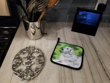 Load image into Gallery viewer, Maremma Sheepdog St Patrick's Pot Holders - Set of 2 - Heat-Resistant Kitchen Essentials BB9849PTHD