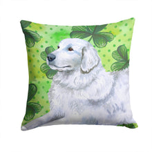 Load image into Gallery viewer, Maremma Sheepdog St Patrick's Throw Pillow - 14x14 Decorative Pillow – Art for Your Home &amp; Patio