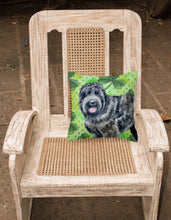 Load image into Gallery viewer, Black Russian Terrier St Patrick's Fabric Decorative Pillow BB9851PW1818