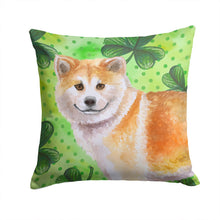 Load image into Gallery viewer, Shiba Inu St Patrick's Throw Pillow - 14x14 Decorative Pillow – Art for Your Home &amp; Patio BB9852PW1414